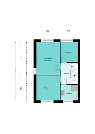 Floorplan - Jacob de Boerweg 4a, 3864 EZ Nijkerkerveen
